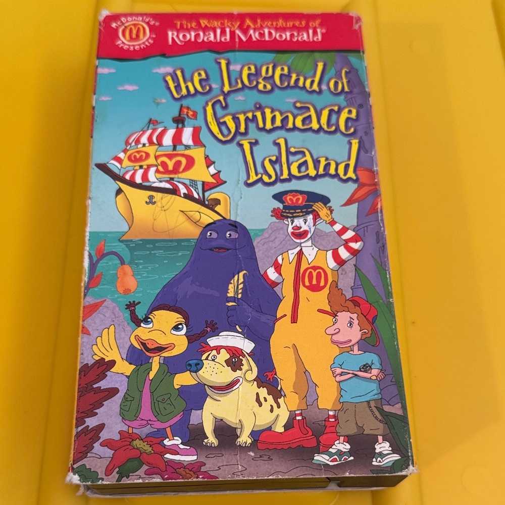 The Wacky Adventures Of Ronald McDonald “The Legend of Grimace Island VHS Tap